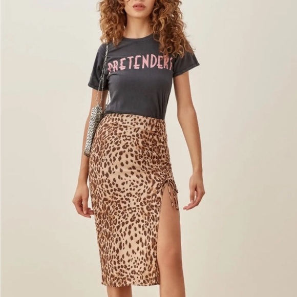 Reformation Dresses & Skirts - NWOT Reformation Prose Skirt - Leopard Print Size 6
